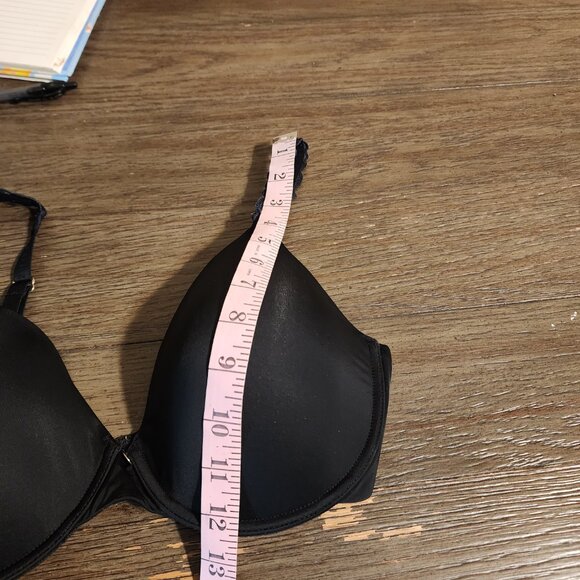 Natori Pure Luxe Custom Coverage Contour Bra, Black 36D - Picture 5 of 11